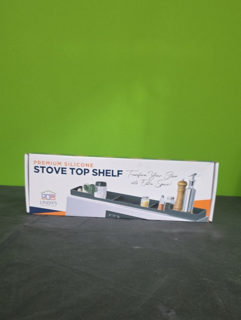 Premium Silicone Stove Top Shelf - Gray